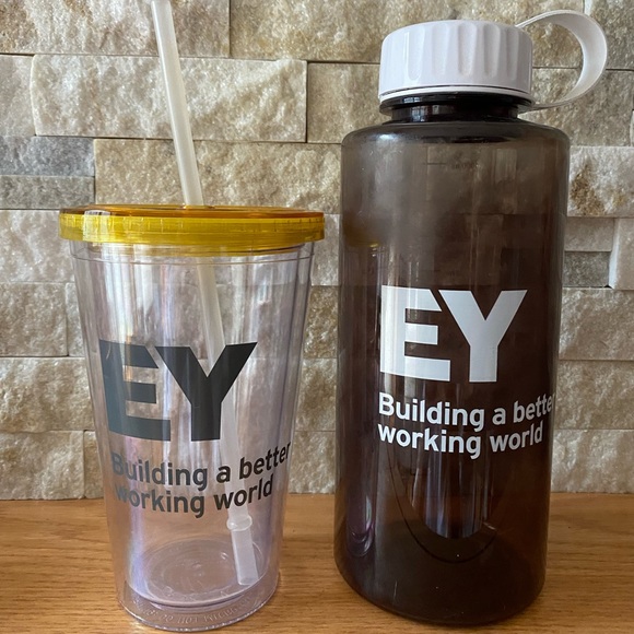 EY Building a Better Working World Water Bottles - Picture 1 of 3